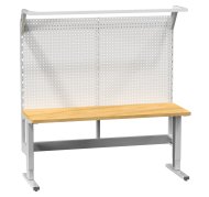 In Schritten einstellbarer Tisch mit Aufbau (2 Modelle)