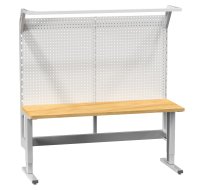 In Schritten einstellbarer Tisch mit Aufbau (2 Modelle)