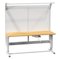 Mit einer Kurbel einstallbarer Tisch mit Aufbau (2 Modelle)