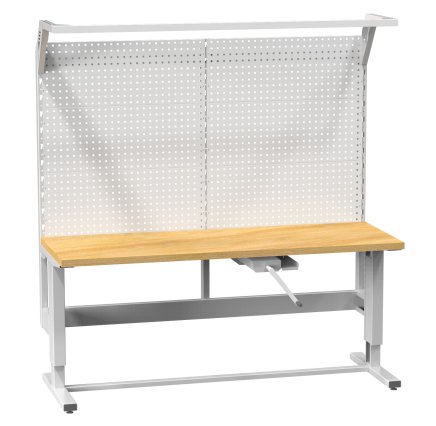 Mit einer Kurbel einstallbarer Tisch mit Aufbau (2 Modelle) - 1