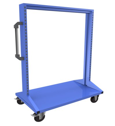 Stellwand-Gestell PSZ_21_B, beidseitig, mobil - 1