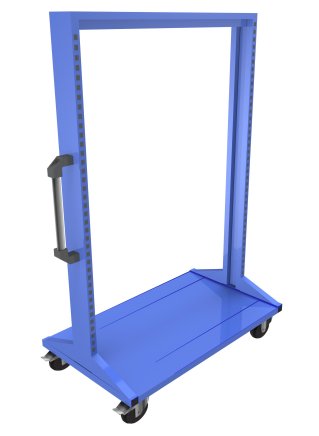Stellwand-Gestell PSZ_22_B, beidseitig, mobil - 1