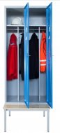 Garderobenschrank Sum 420 W mit untergebauter Sitzbank P421 W - 2