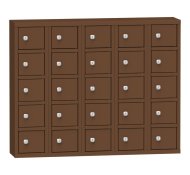 Schließfachschrank 25 Fächer - 1