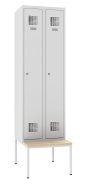 Garderobenschrank Sum 320 W mit untergebauter Sitzbank P321 W - 1