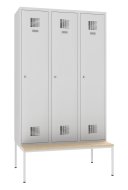 Garderobenschrank Sum 430 W mit untergebauter Sitzbank P431 W - 1