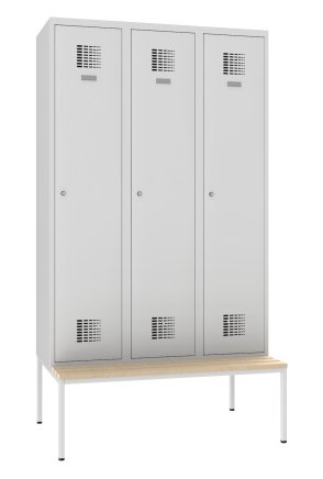 Garderobenschrank Sum 430 W mit untergebauter Sitzbank P431 W - 1