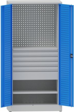 Werkstattschrank mit Schubladen und Fachboden - 1