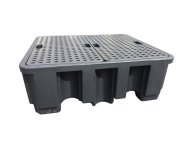Auffangwanne für 4x 200-L-Fass, Auffangvolumen 450 L - 1