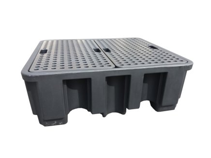 Auffangwanne für 4x 200-L-Fass, Auffangvolumen 450 L - 1
