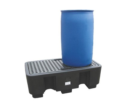 Auffangwanne für 2x 200-L-Fass, Auffangvolumen 250 L - 2