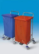 Wäsche- und Abfallwagen PEDALBAG II, ohne Beutel