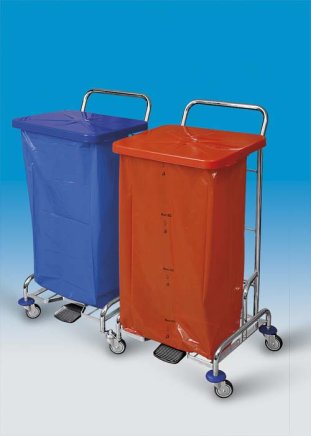 Wäsche- und Abfallwagen PEDALBAG II, ohne Beutel - 1