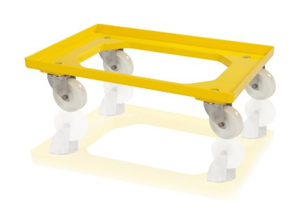 Rolluntersatz für Behälter - 4 Polyamid- Lenkrollen - 1