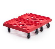 Rolluntersatz für Behälter HL - 2 Lenkrollen - 3