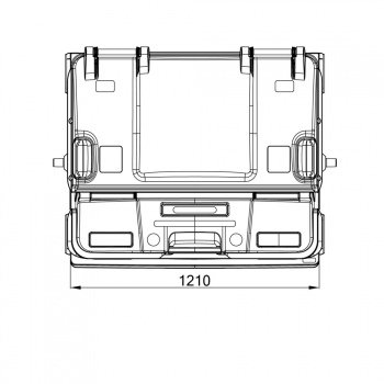 Müllgroßbehälter SPLIT LID - 9