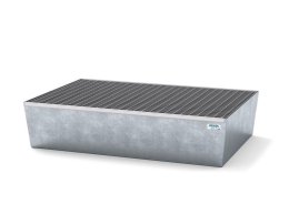 Auffangwanne mit Rost classic-line, für 2 Fässer