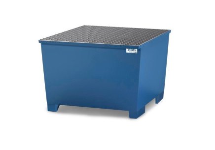 Auffangwanne mit Rost classic-line, mit Füßen, für IBC-Behälter - 2