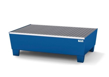 Auffangwanne mit Rost classic-line, mit Füßen, für 2 Fässer - 2