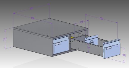 Karteischrank G24939, Format DIN A5 - 3