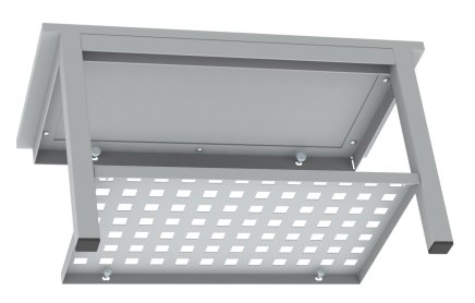 Garderobenschrank mit vorgebauter Sitzbank und mit Schuhrost SALP32_B - 7