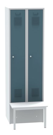 Garderobenschrank mit vorgebauter Sitzbank SALP32_A - 5