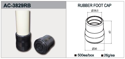 Gummi-Fußkappe AC-4129RB_E - 1