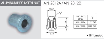 Innenstopfen mit Gewinde AIN-2812B - 1