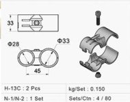 Verbinder Set HJ-13CBK, Metall - 2