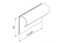 Etikettenhalter LH-5015CL, 150 x 55 mm - 2