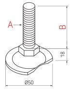 Einschraubfuß  AD-5010MSM - 2