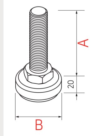 Einschraubfuß  AD-5010MRM - 2