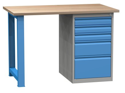 Werkbank mit Schubladenschrank SD41232 - 1