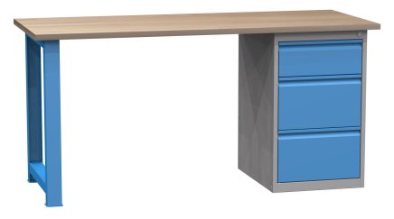 Werkbank mit Schubladenschrank SD41733 1700 mm - 1