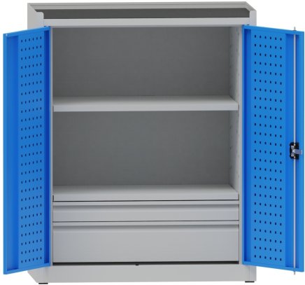 Werkstattschrank mit Schubladen und Fachboden - 1