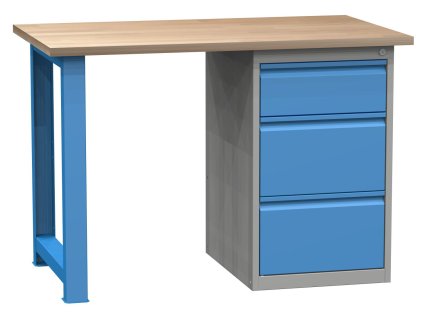 Werkbank mit Schubladenschrank SDSD41233 - 1