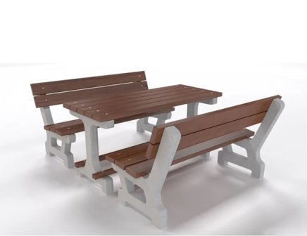 Gartenmöbelset Golem, aus Beton - 4