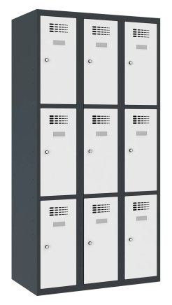 Schließfachschrank Sus 333 W, Breite 900 mm - 1