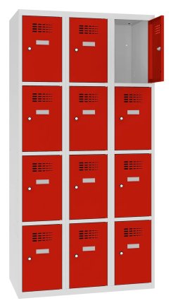Schließfachschrank Sus 334 W, Breite 900 mm - 5