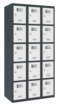 Schließfachschrank Sus 335 W, Breite 900 mm - 1