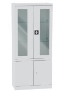 Schrank mit Glas- und Vollblechtüren Malow NSML 114 - 1