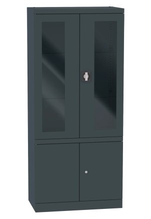 Schrank mit Glas- und Vollblechtüren Malow NSML 114 - 3
