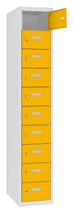 Schließfachschrank MSus 3110 mit 10 Fächern, Tiefe 500 mm - 3