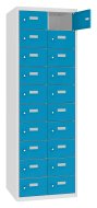 Schließfachschrank MSus 3210 mit 20 Fächern, Tiefe 500 mm