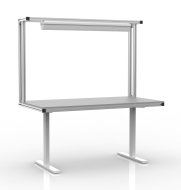 Elektrisch höhenverstellbarer Tisch aus Aluminiumprofilen - 1