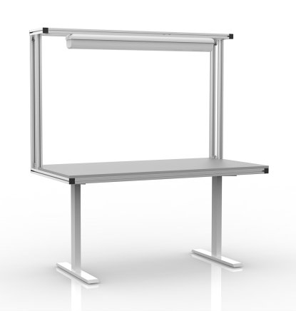 Elektrisch höhenverstellbarer Tisch aus Aluminiumprofilen - 1