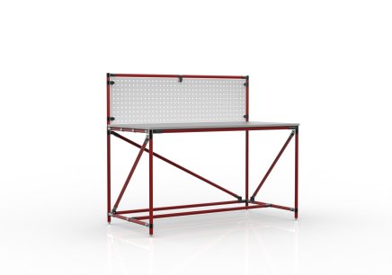 Werkbank mit Lochplatte 24040830, Breite 1500 mm - 2