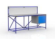 Werkbank mit Lochplatte 240408311, Breite 2000 mm - 1