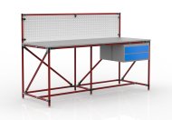 Werkbank mit Lochplatte 24040838, Breite 2000 mm - 2