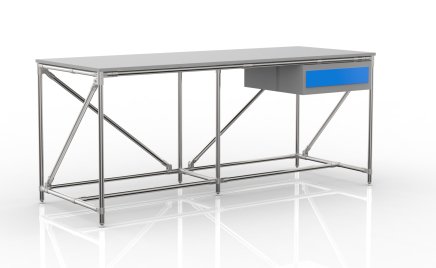 Werkbank mit Container mit einer Schublade Breite 2000 mm, 240405313 - 4